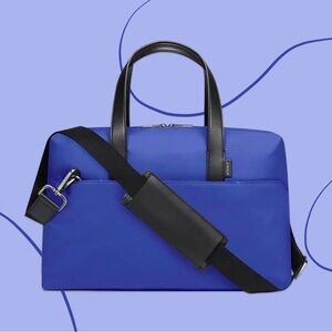 Away Blue Travel Bag with Black Accents